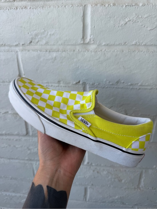 Vans Shoes - Checkered slip on vans